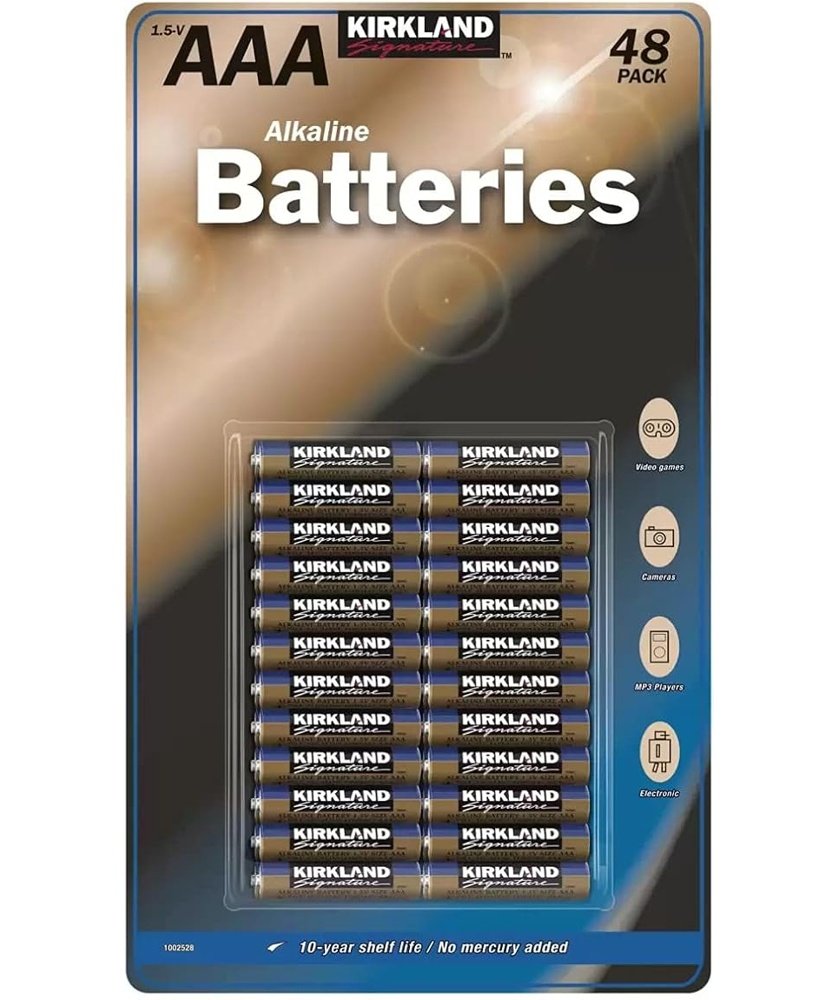 Kirkland AAA Alkaline Batteries 48