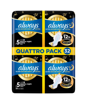 Always Ultra Secure Night Extra Pads