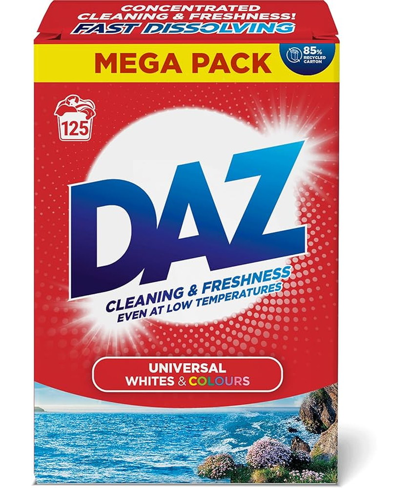 DAZ Mega Pack Washing Powder Laundry Detergent – 125 Washes