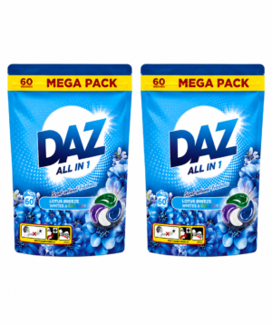 Daz All-In-1 Laundry Pods 2 x 60 Washes