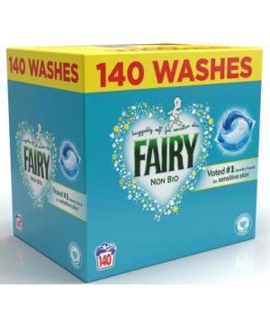 Fairy Non Bio | All-in-One Laundry Pods | Family Pack | 140 Washes