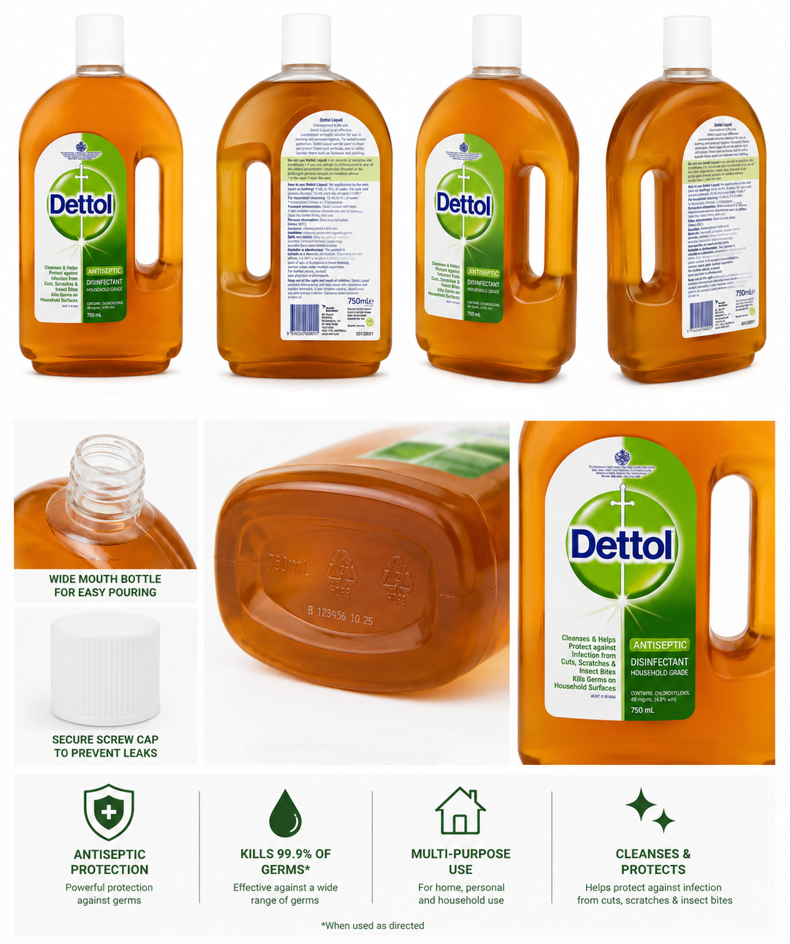 3X Dettol Liquid Antiseptic Disinfectant - Image 4