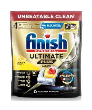 Finish Ultimate Plus Dishwasher Tablets Lemon Sparkle 90 Pack
