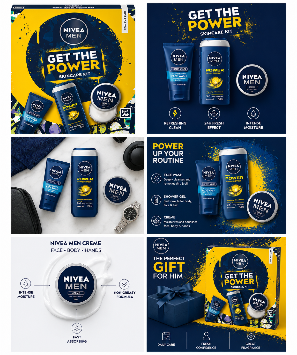 NIVEA MEN Power Skincare Gift Set Trio - Image 2