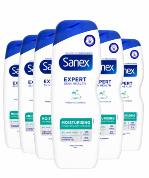 Sanex Moisturising Body Wash 570ml Pack of 6
