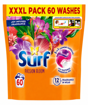 Surf Passion Bloom 3-in-1 Laundry Capsules – 60 Washes